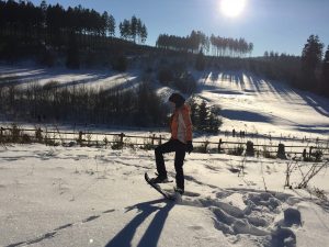 Schneeschuhlaufen an der Hiebammenhütte bei Brilon