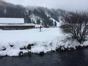 Langlaufen in Engelberg unweit der Sprungschanze