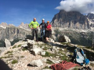 Auf dem Torre Seconda: Jupp, Christiane, Kati